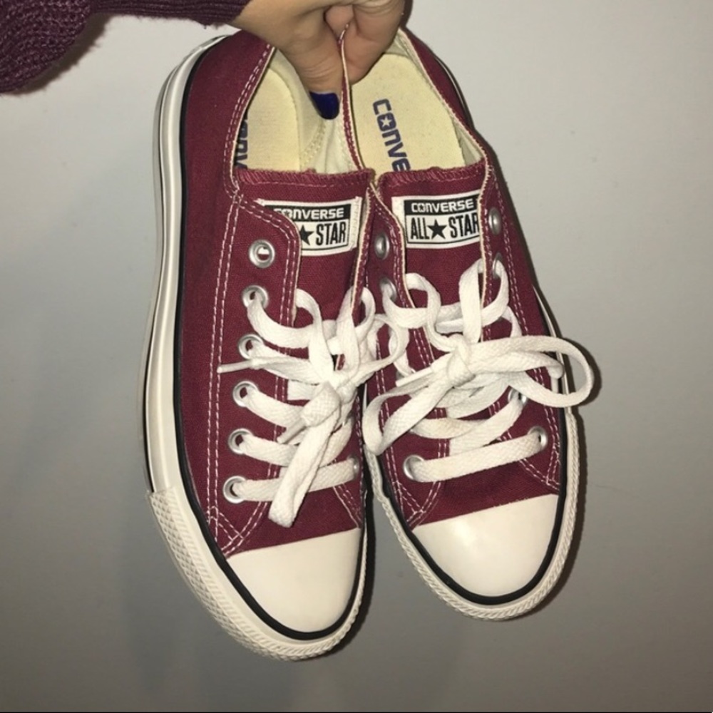 Burgundy Converse